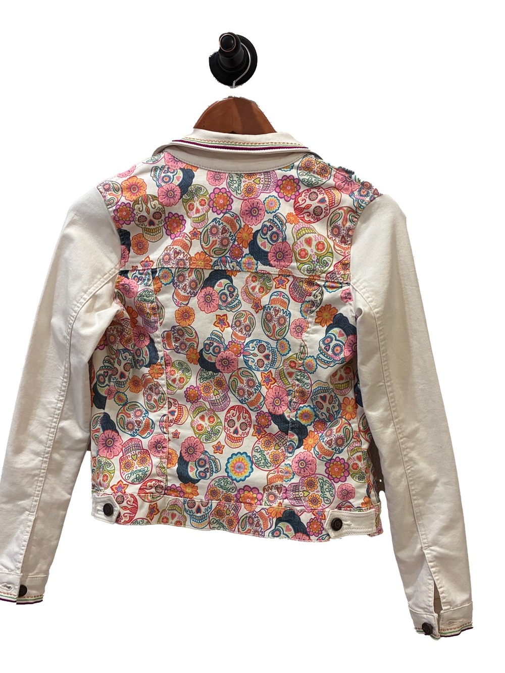 iAy Guey! Duval-Caramelos ‘sugar skull’ denim jacket. Size S - Picture 4 of 9